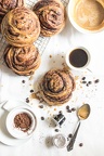 Mocha Rolls with an Espresso Glaze