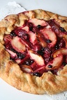 Nectarine & cherries galette
