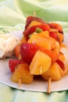 BBQ. Grilled summer fruit skewers 2/2