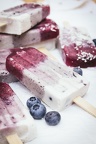 Blueberry Coconut Ombré Popsicles