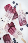 Blueberry Coconut Ombré Popsicles