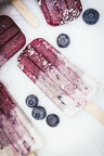 Blueberry Coconut Ombré Popsicles