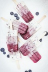 Blueberry Coconut Ombré Popsicles