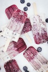 Blueberry Coconut Ombré Popsicles