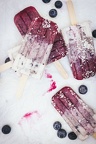 Blueberry Coconut Ombré Popsicles