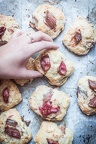 Roasted Rhubarb Scones