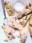 Pumpkin Scones w/ Walnuts & Chocolate