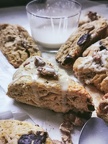 Pumpkin Scones w/ Walnuts & Chocolate